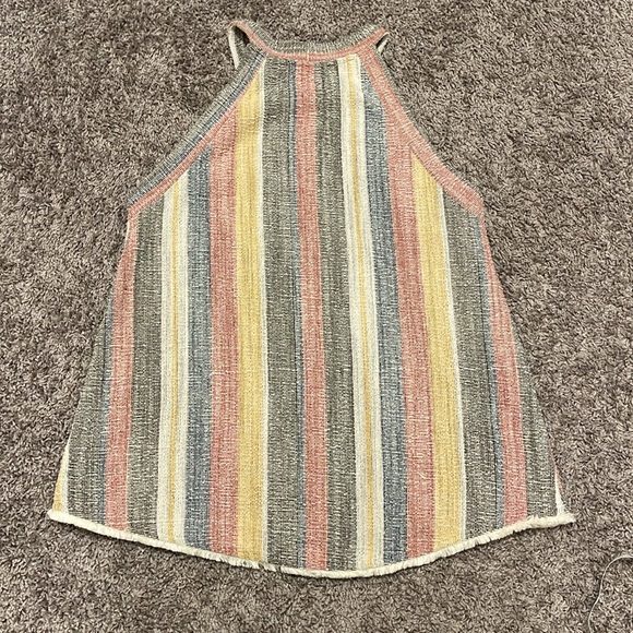 W5 Anthropologie Striped Halter Tank - Picture 9 of 9